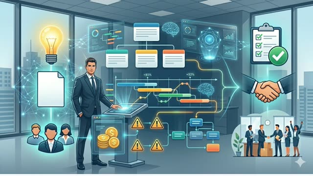 Project Management: From Initiation to Closing with AI course cover